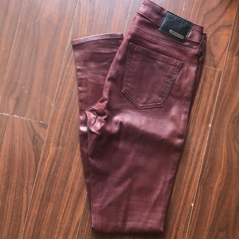 Bordeaux BURGUNDY LIQUID TRUE RELIGION SHINY JEAN